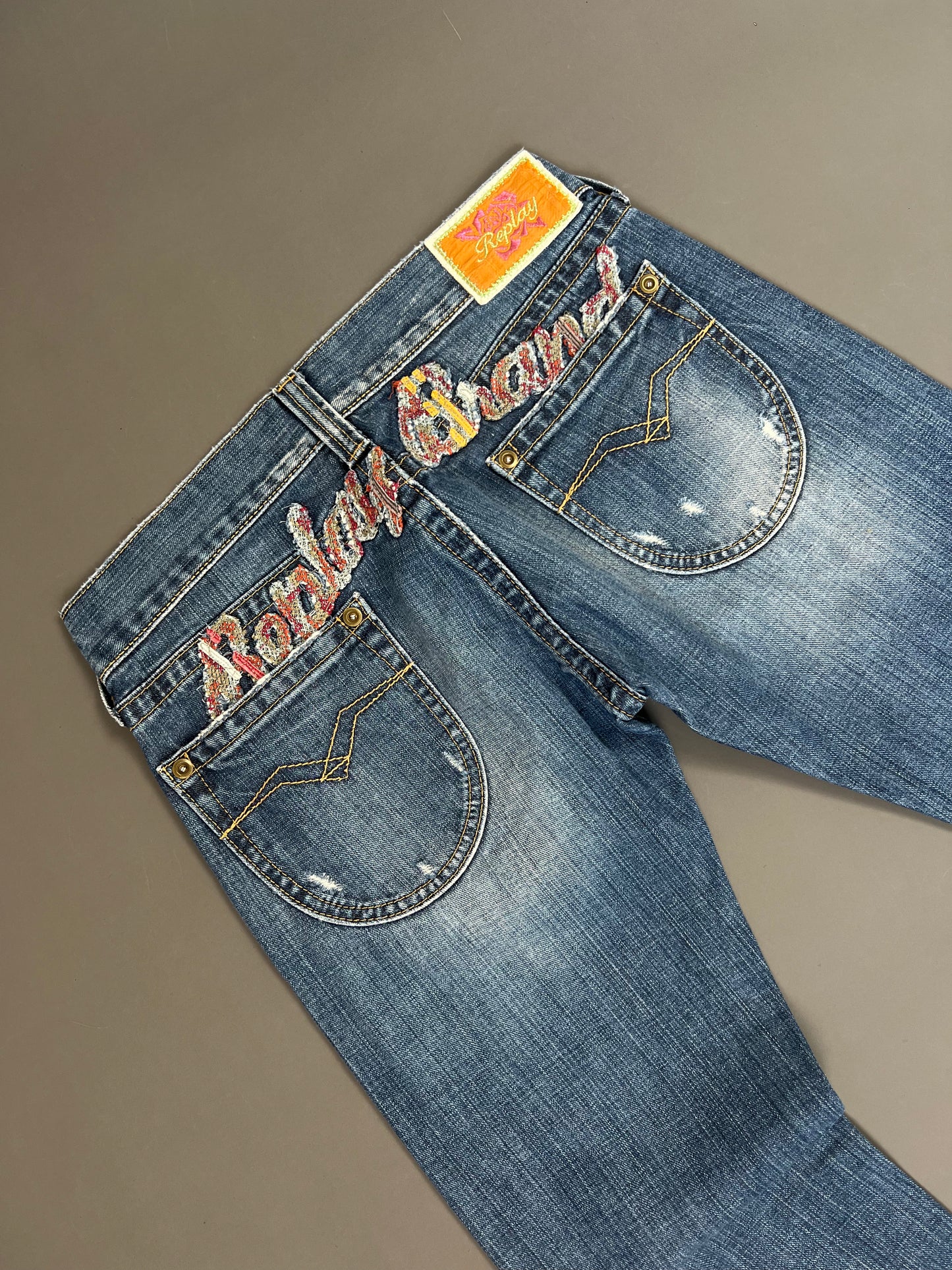 Vintage Replay Backprint Jeans (S)