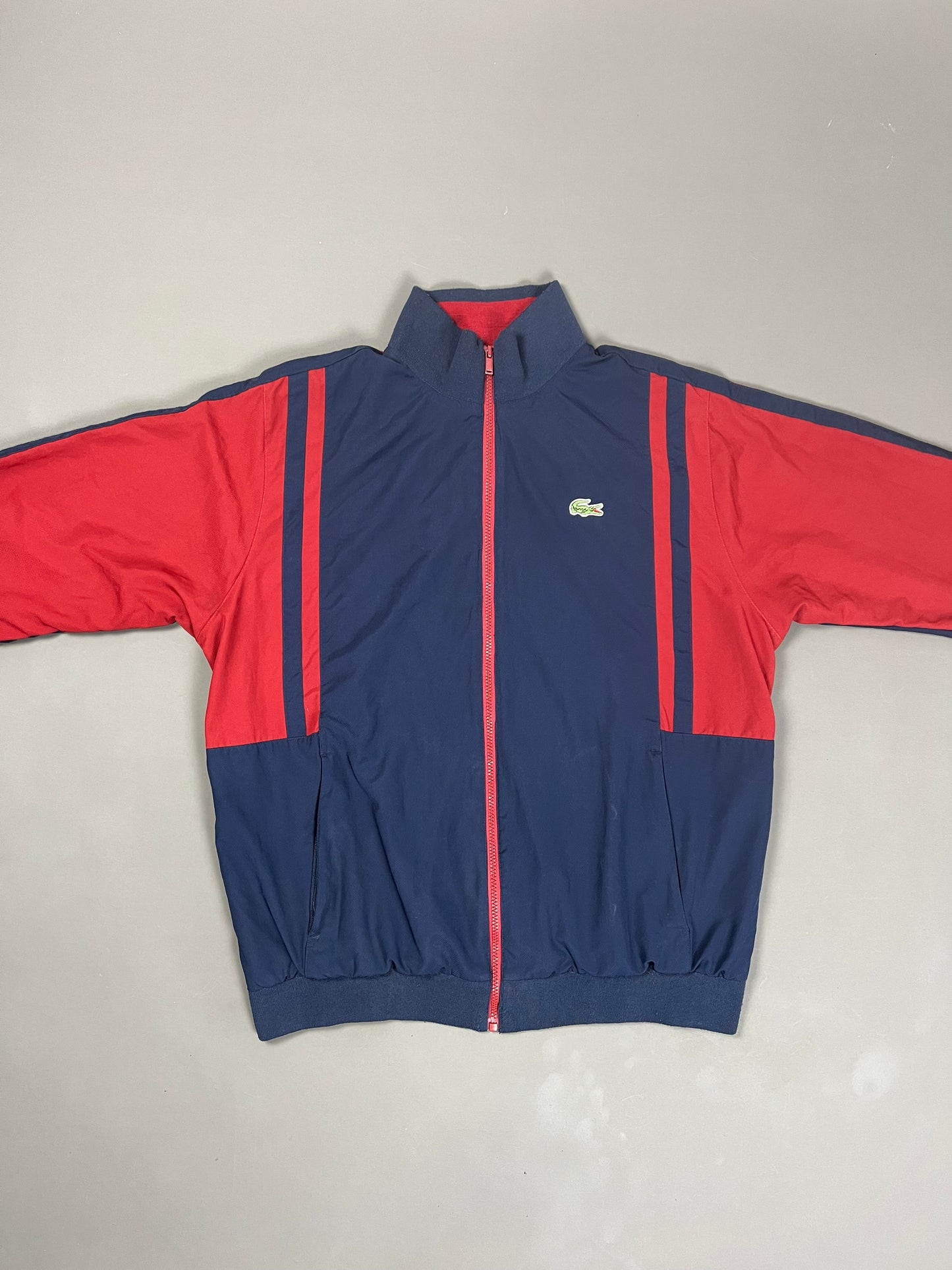 Lacoste Trackjacket navyblau/ rot (L)